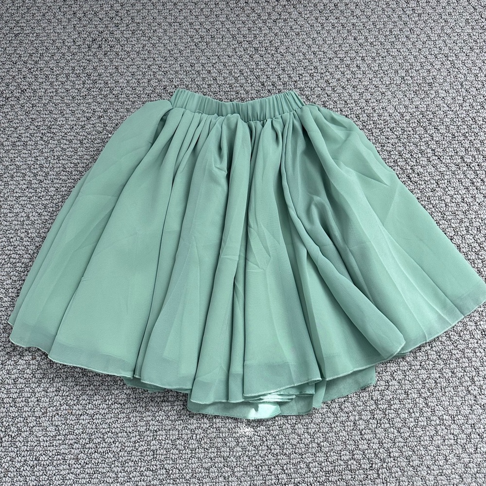 Bailey's Blossoms Aurora Mint Green Maxi Skirt